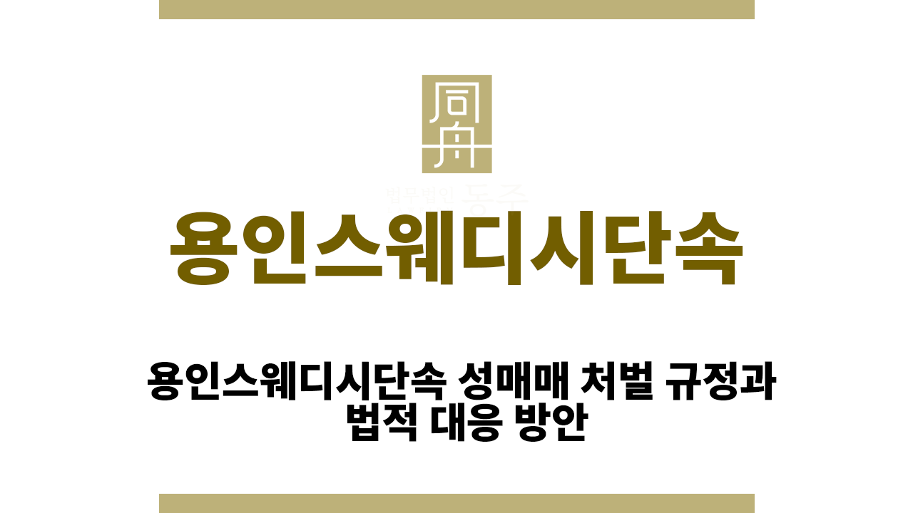 용인스웨디시단속