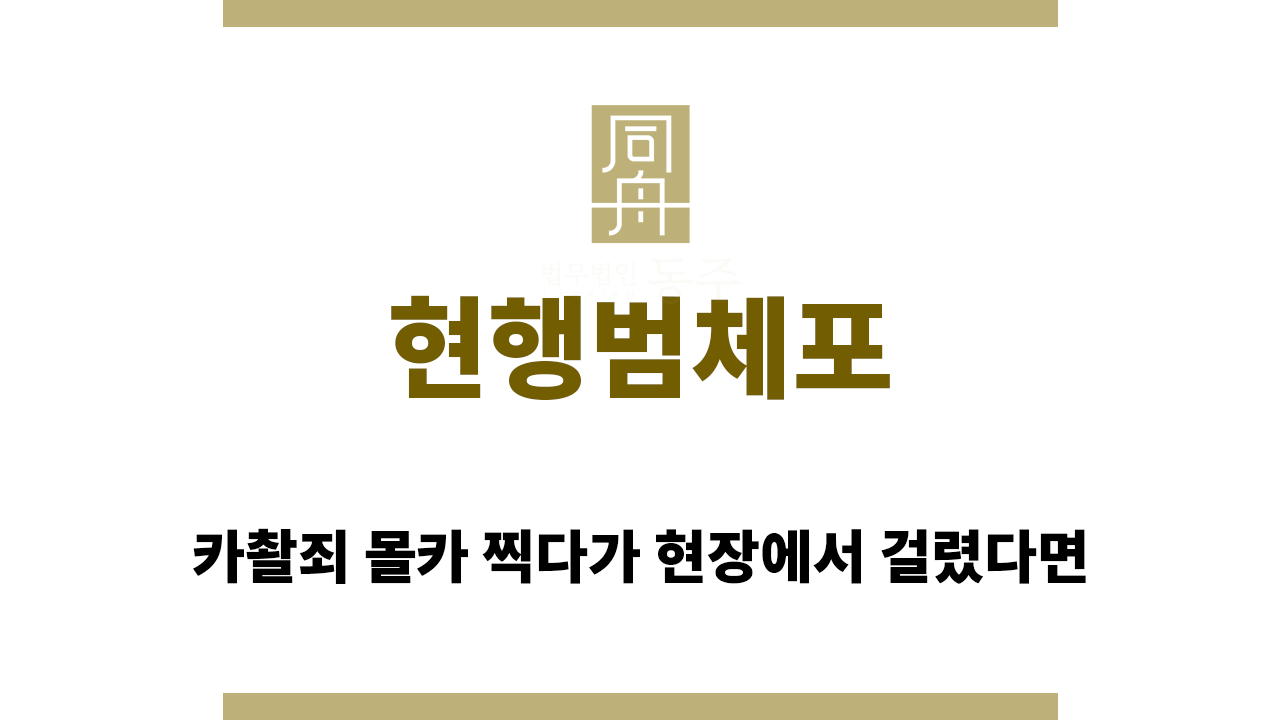 현행범체포